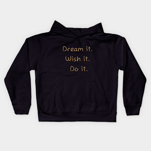 motivational quote shirts - inspirational quotes - positive message Kids Hoodie by mo_allashram